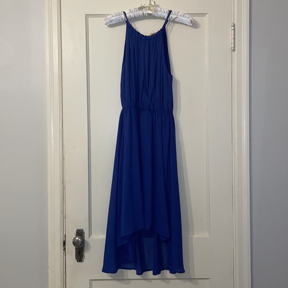 Shimmering purple high low Double Zero dress - Picture 3 of 8